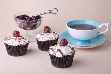 cherry cupcakes