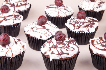 cherry chocolate cupcakes