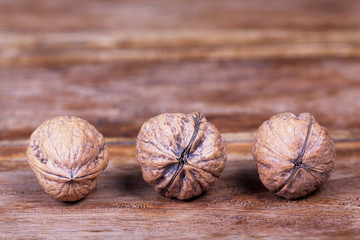 three walnuts