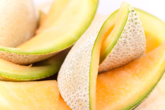 macro picture of melon skin