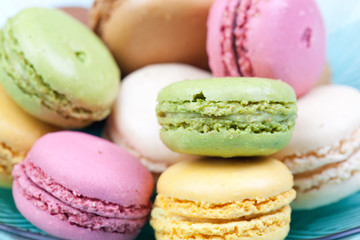 Assorted colourful macaroon
