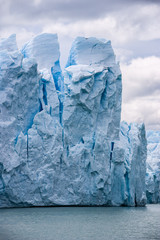 Perito Moreno glacier in Argentina close up