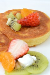 フルーツホットケーキ