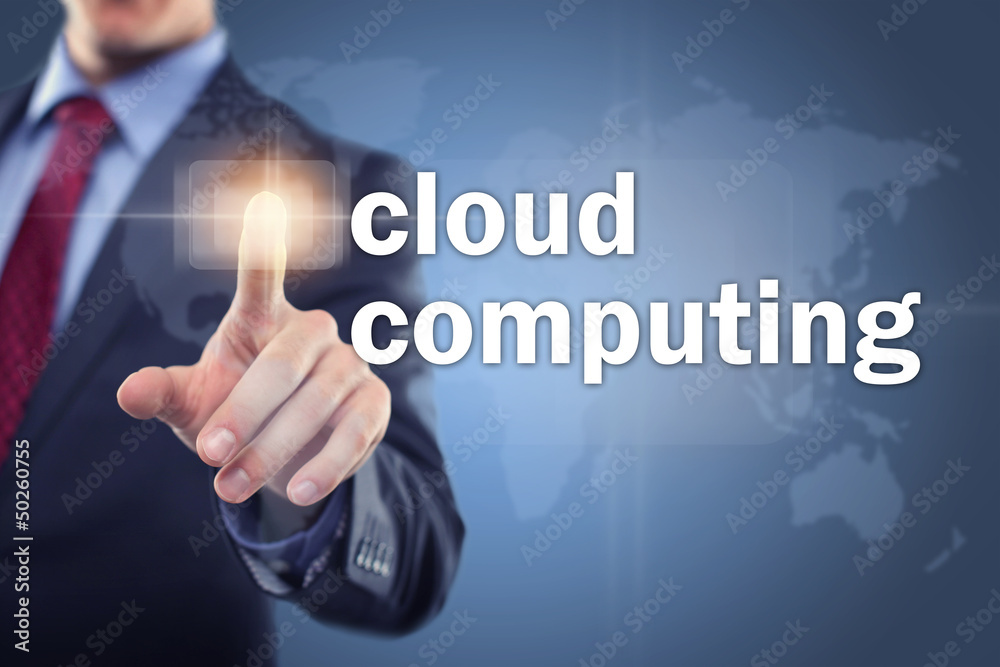 Wall mural cloud computing