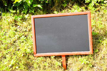 empty black board