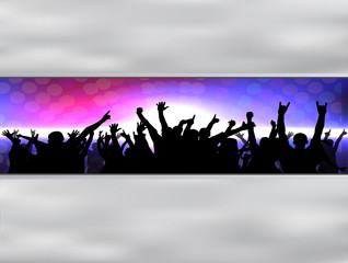 Party people vector background