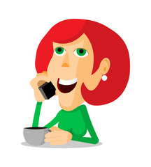 Woman on the phone