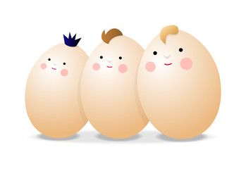Three eggs