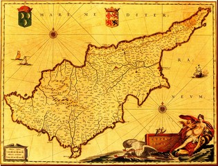 Cyprus old map