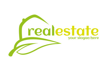 real estate logo - obrazy, fototapety, plakaty