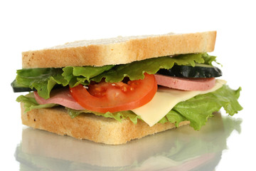 Sandwich isolated on white