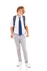Fototapeta premium broke teen boy with no money