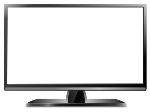 White TV PC Display