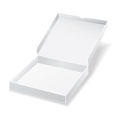 white pizza box on white background