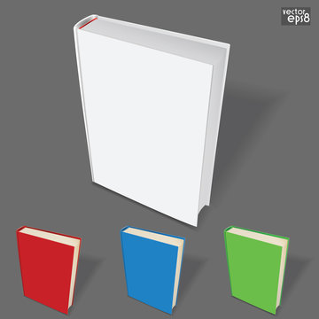 book template with color variations