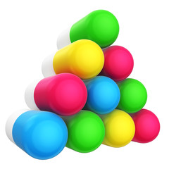 colored pills