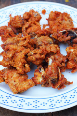 Fried chicken on a plate