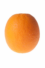 fresh orange on white background