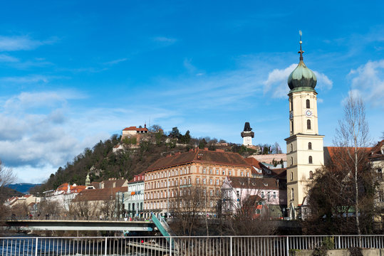 Schlossberg Hill, Graz, Austria.