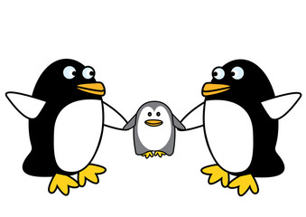 The three penguins