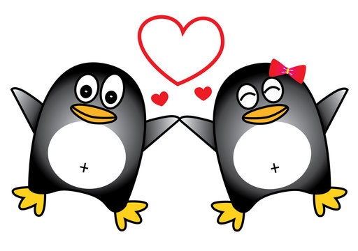 Dancing Penguin couple