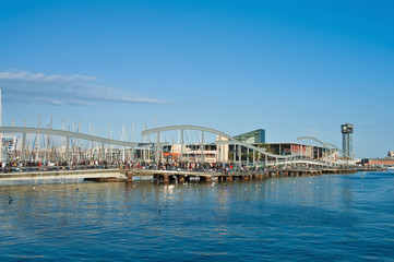 Obraz premium De la Fusta Pier located at Barcelona, Spain