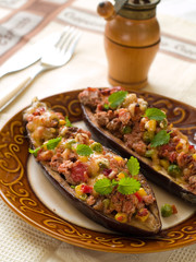 Stuffed eggplant (aubergine)