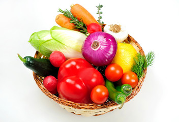 Different raw vegetables