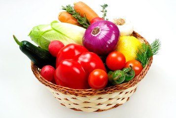 Different raw vegetables