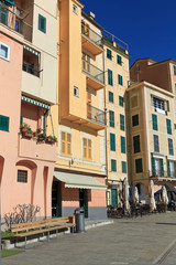 Camogli - homes and promenade
