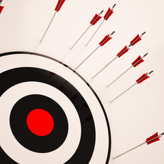 Missed Target Shows Failure Unsuccessful Aim