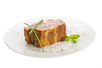 Bacon with vegetables