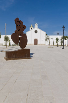 Sant Sebastia church at Sitges, Spain