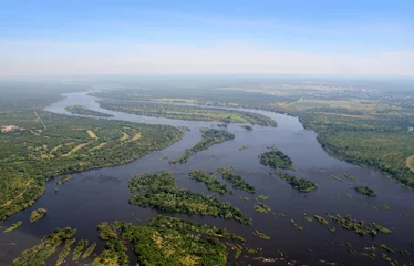 Zelfklevend Fotobehang Aerial view of the Zambezi © Lsantilli