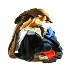 pile of dirty clothes