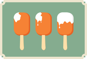 three ice creams