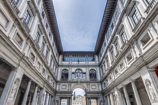 Galleria degli Uffizi museum in Florence, Italy