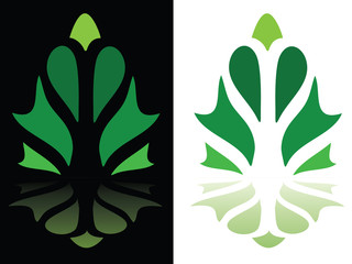 Abstract Leaf Design