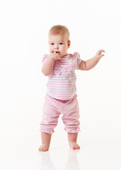 little baby isolated on a white background