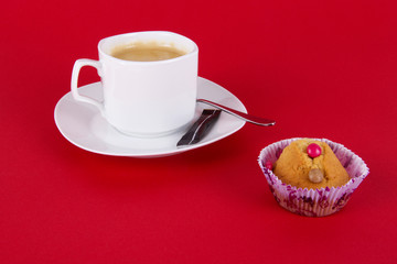 Muffin und Kaffee
