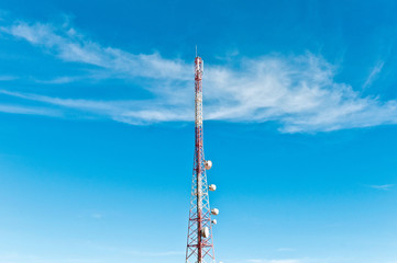 Transmission antenna on a clear sky