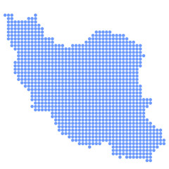 イラン　地図　円