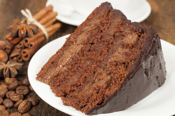 piece of chocolate cake