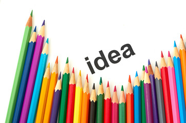 Multicolored pencils