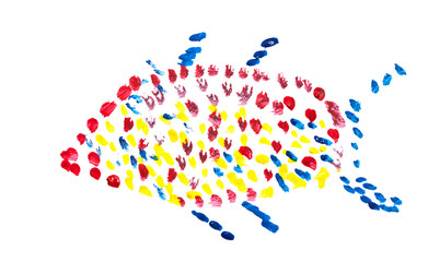 Fototapeta premium Abstract color on paper