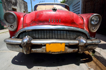 Stary samochód na Kubie - obrazy, fototapety, plakaty