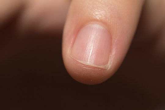 fingernail human male. macro