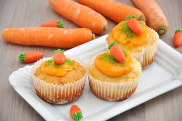 Karotten Cupcakes