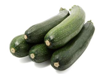 Fresh courgettes