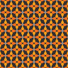 creative design of yellow orange bulb pattern
